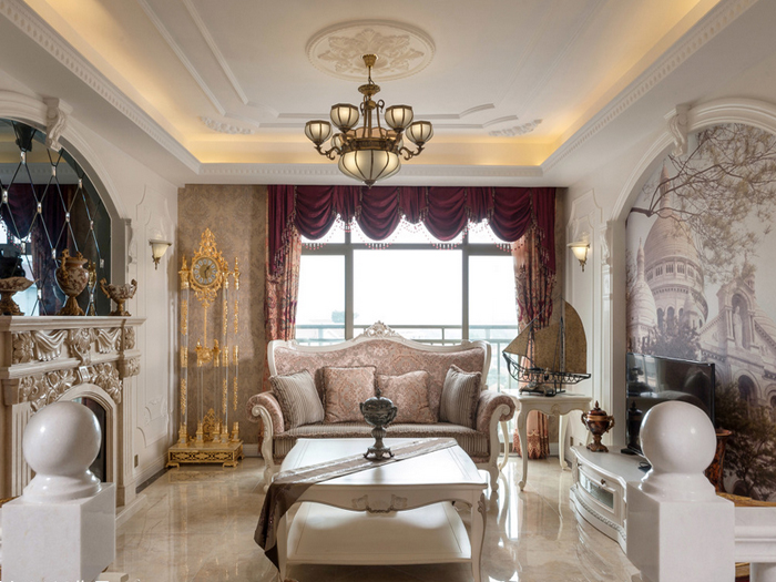 采用石膏吊頂裝修后的房子裝修后的房子