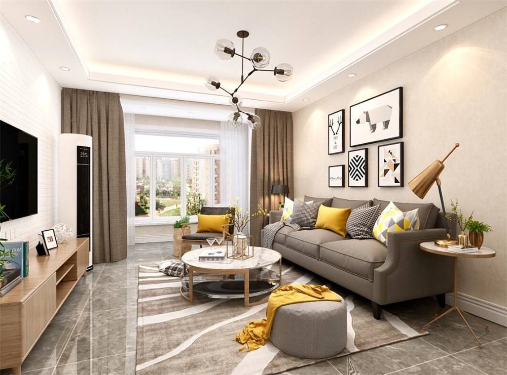 客廳石膏吊頂效果 客廳石膏吊頂效果