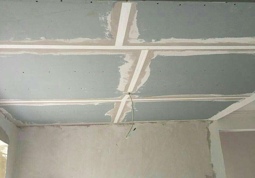 石膏板吊頂接縫工藝