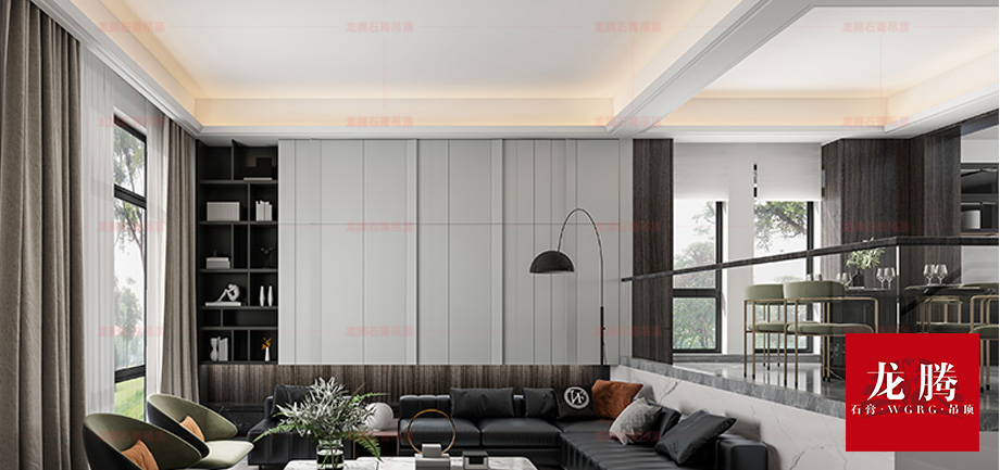 光域石膏線條安裝效果 光域石膏線條安裝效果